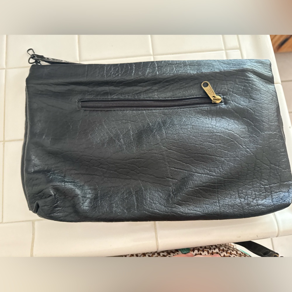 Vintage Black Clutch with Bow - Picture 2 of 3